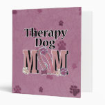 Therapy Dog MOM 3 Ring Binders