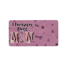 Therapy Dog MOM Custom Address Label