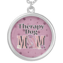 Therapy Dog MOM Personalized Necklace