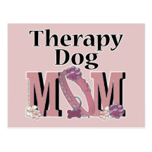 Therapy Dog MOM Post Cards
