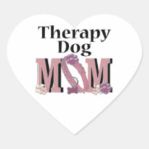 Therapy Dog MOM Stickers