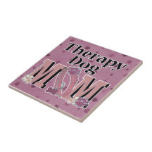 Therapy Dog MOM Tiles