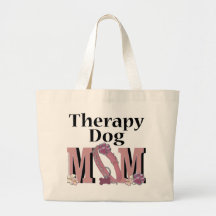 Therapy Dog MOM Tote Bag