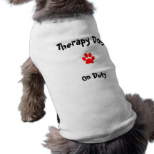 Therapy Dog on duty Pet T-shirt