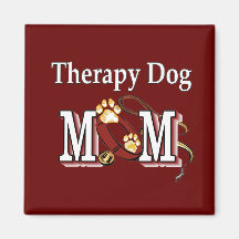 Therapy Dog Owners Gifts Fridge Magnet