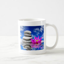 Therapy Rock Stones & Lotus Flower Coffee Mugs
