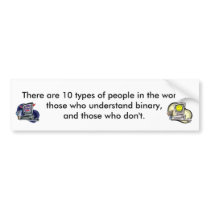 There 10 types of people bumper stickers