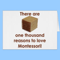 There are 1000 Reasons to Love Montessori cards