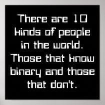 There are 10 kinds of people in the world. Thos... Print
