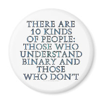 There are 10 kinds of people... fridge magnet