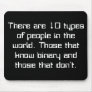 There are 10 types of people in the world. Thos... Mouse Pads