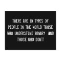 there are 10 types of people in the world those wh postcards by funnycustomtshirts there are 10 types of people in the world those wh postcards