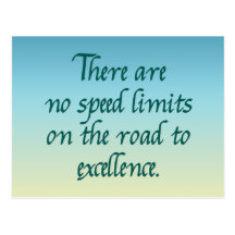 There are no speed limits post cards
