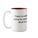 There is a skinny girl in me who is dying to co... mugs by kurch1810 There is a skinny girl in me who is dying to co... mugs