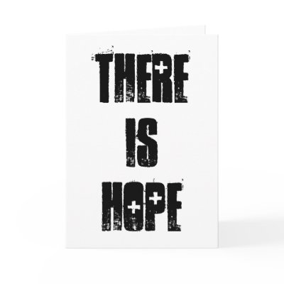 there is hope (front) greeting cards by tangiblepsyche