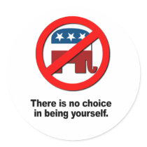 There is no choice in being yourself stickers