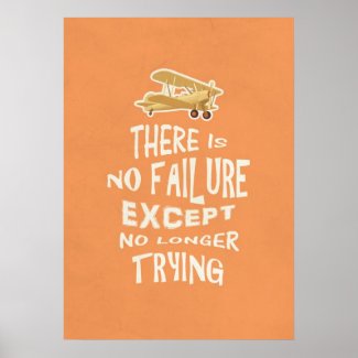There is no failure except no longer trying quotes print