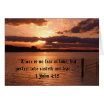 "There is no fear in love" Card