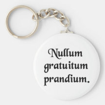 There is no free lunch! key chains