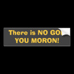 There is NO GOD, YOU MORON! bumper stickers