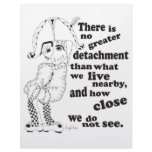 There is no greater detachment than what we live.. personalized letterhead