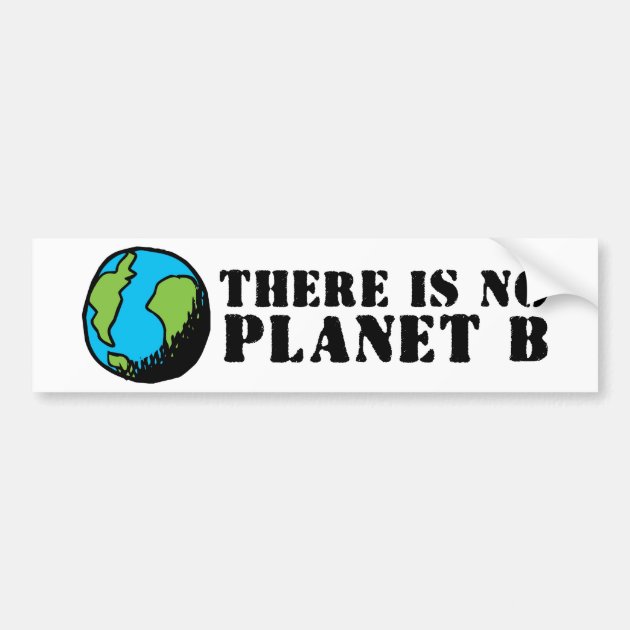 THERE IS NO PLANET B BUMPER STICKER | Zazzle