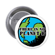 THERE IS NO PLANET B PINBACK BUTTON