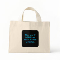 There is no truth in politics canvas bag