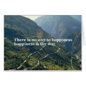 There is no way to happiness cards