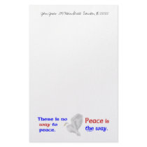 There is No Way to Peace Stationery by quakershop There is No Way to Peace Stationery