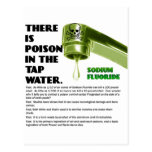 THERE IS POISON IN THE TAP WATER! postcards