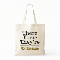 There, Their and They're. Canvas Bags