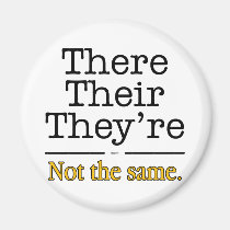 There, Their and They're. magnets