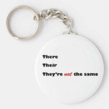 There Their They're Key Chains