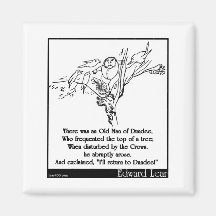 There was an Old Man of Dundee Refrigerator Magnets