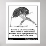 There was an Old Person of Dutton Poster