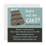 There Will Be Cake! Custom Party Invitation