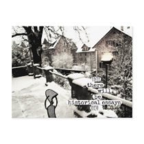 there will be historical essays post card