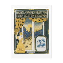 There's A Broken Heart For Every Light On Broadway postcards