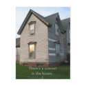 There's a concertin the house... postcards