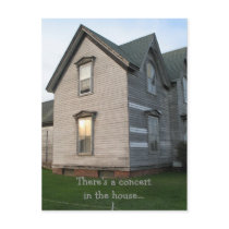 There's a concertin the house... postcards