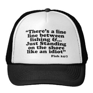 There's A Fine Line Mesh Hats