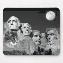 There's a Kitty on Mount Rushmore! mousepads by fur_persons2 There's a Kitty on Mount Rushmore! mousepads