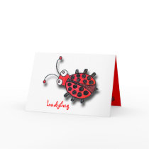 There's A Ladybug On My Greeting Card!