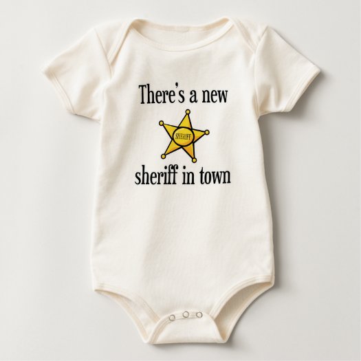 There's a New Sheriff in Town Baby Onesie