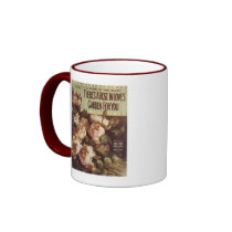 There's A Rose Vintage Songbook Cover mugs