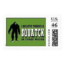 There's a Squatch In These Woods! Bigfoot Lives Postage