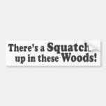 There's A Squatch Up In These Woods! Bumper Stickers