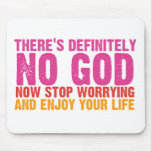 There's Definitely No God (Vertical) Mouse Pads
