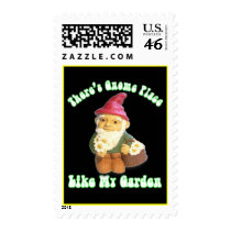 There's Gnome Place Like My Garden Gifts Postage Stamps